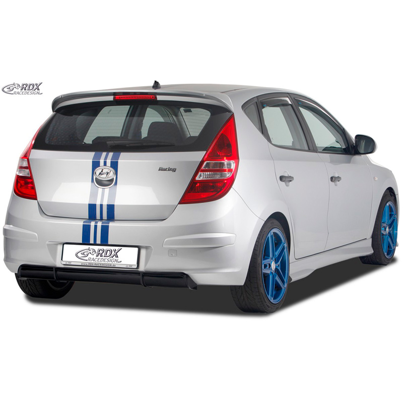 Rear bumper skirt 'Diffusor'  Hyundai i30 (FD/FDH) 2007-2010 (ABS glossy black)