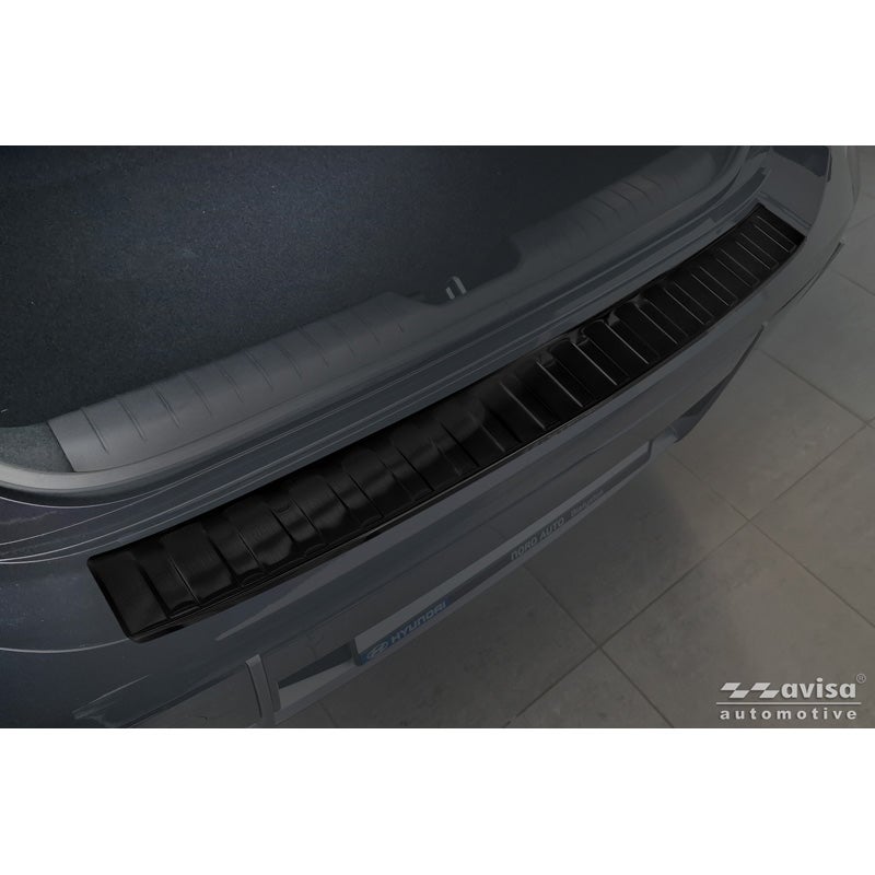 Avisa Stainless Steel Rear Bumper Protector  Hyundai Ioniq 6 2022- - Black