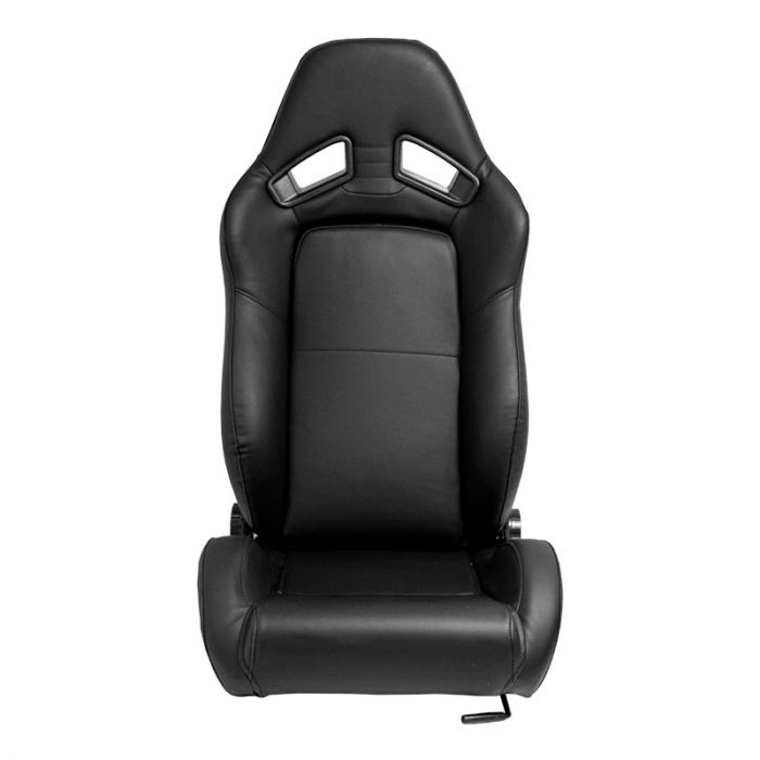 Sport seat 'LH' - Black Synthetic leather - Dual-side reclinable back-rest - incl. slides