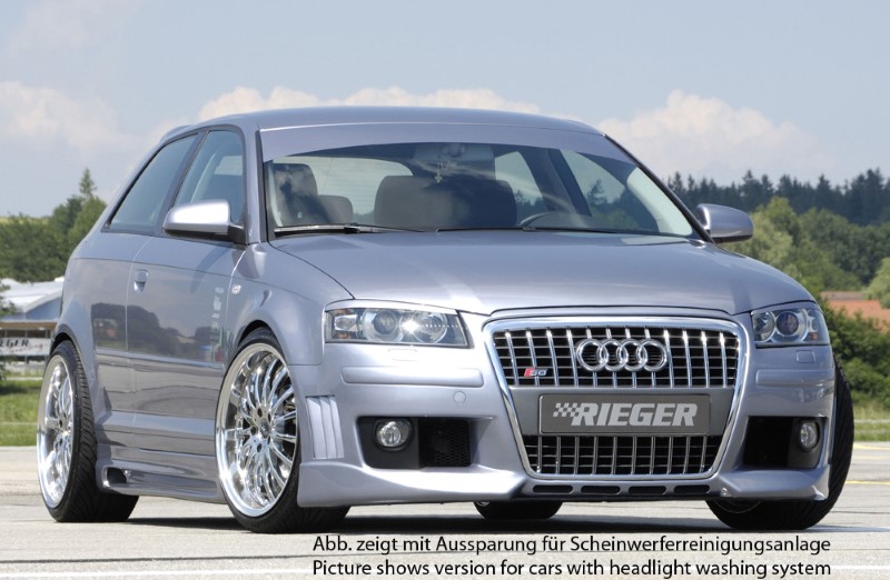 Frontbumper Audi A3 8P nieuw design Rieger