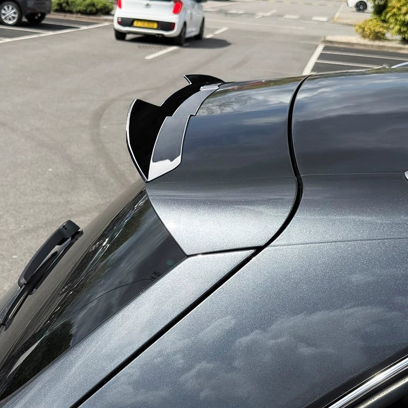 Roof spoiler (Spoiler Cap)  Audi Q5 (8R) S-Line/SQ5 2008-2016 (ABS Glossy Black)