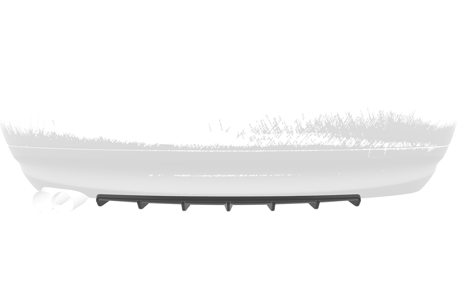 Achter aanzet BMW 3er E90 / E91 CSR glans Zwart