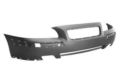 voorbumper, in primer, met mistlampgaten Volvo V70, 2004-2007