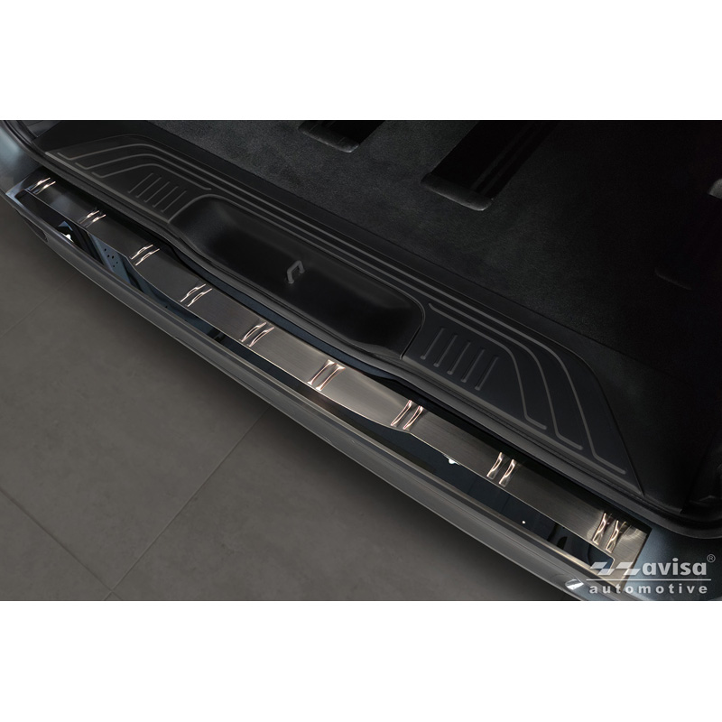 Avisa Black Stainless Steel Rear bumper protector  Mercedes Vito III & V-Class (W447) 2014- 'Shadow Premium'