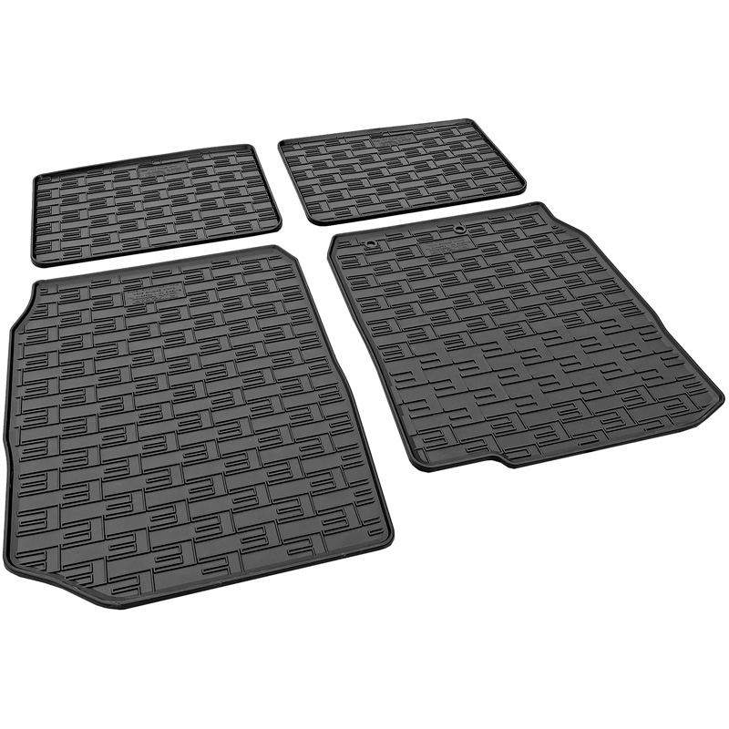 CIKCAR Rubber car mats set  Dacia Spring EV Facelift 24- (4-pieces + fixing system)