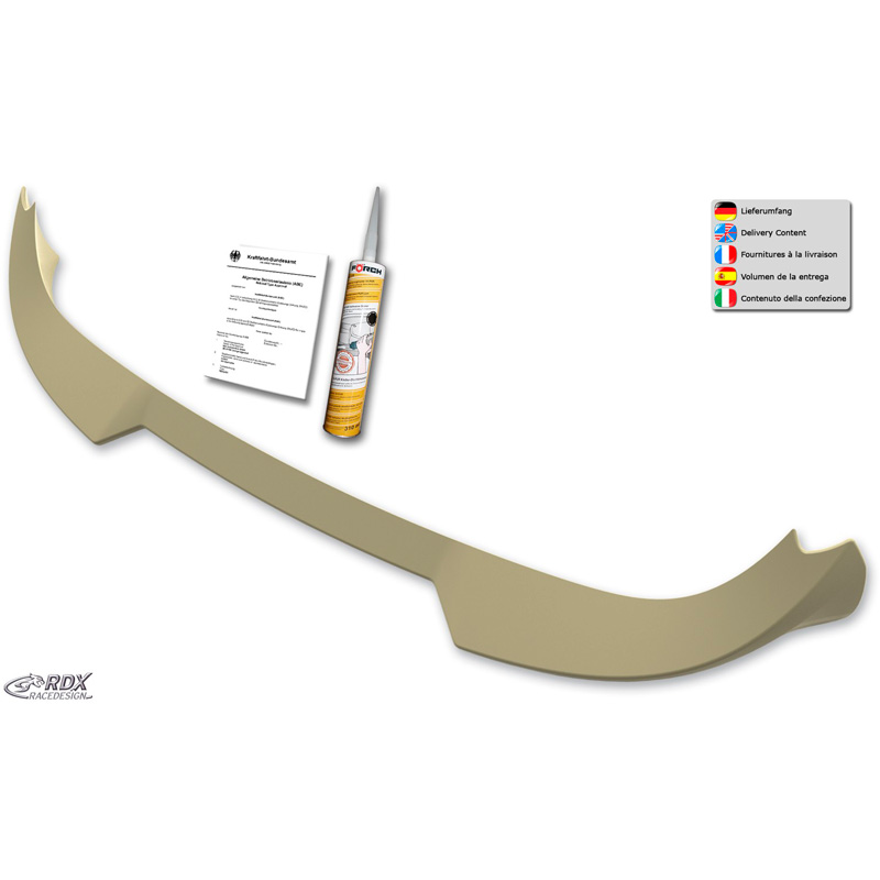 Dakspoiler  Volkswagen Caddy 2015-2020 (met achterklep) (PU)