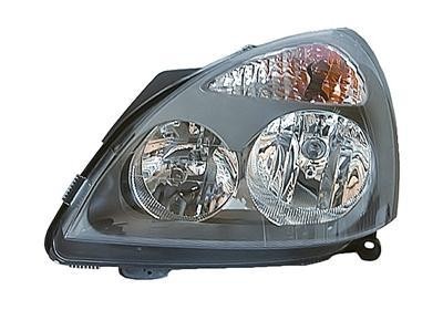 koplamp, H1+H7, elektr verstelb, binnen grijs, links Renault Cli