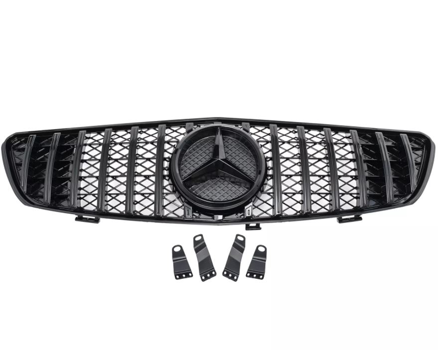 Grill Mercedes R Klasse W251 V251 05-10 glossy black GT Look