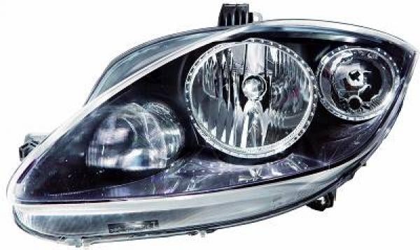 Koplamp links ALTEA/LEON 09->> DEPO H7+H1