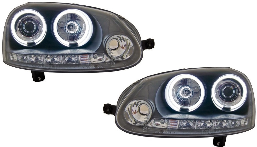 Koplampen VW GOLF V LED CCFL Angel Eyes