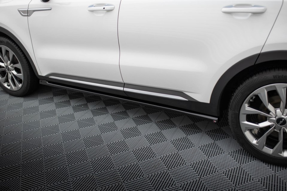 Zijskirts Kia Sorento Mk4 2020-.. Glans Zwart