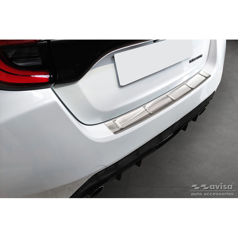 RVS Achterbumperprotector  Toyota Yaris IV 'GR' 2020- 'Ribs'
