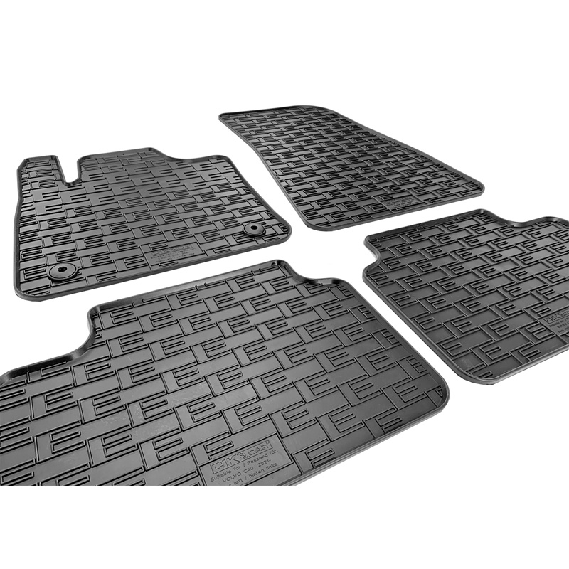 Rubber car mats set  Volvo C40 Recharge 2021- & XC40 Recharge 2021- (4-pieces + fixing system)