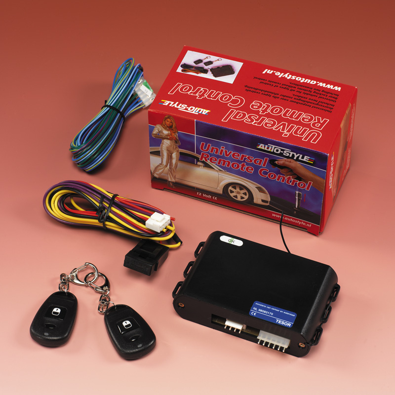 Universal remote control set for original central door locking systems
