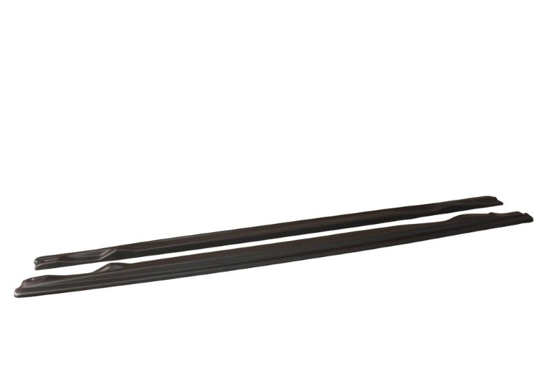 Zijskirts Diffusers Audi A6 S-Line C6 / C6 FL Glanzend Zwart