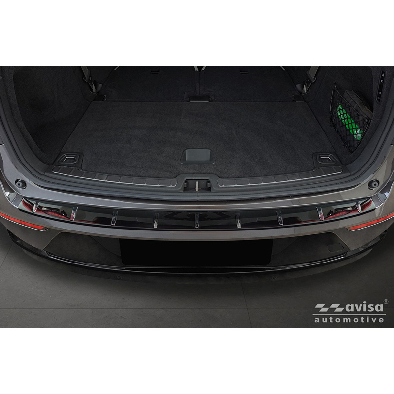 Avisa Stainless Steel Rear Bumper Protector  Volvo EX90 2022- - High Gloss Black