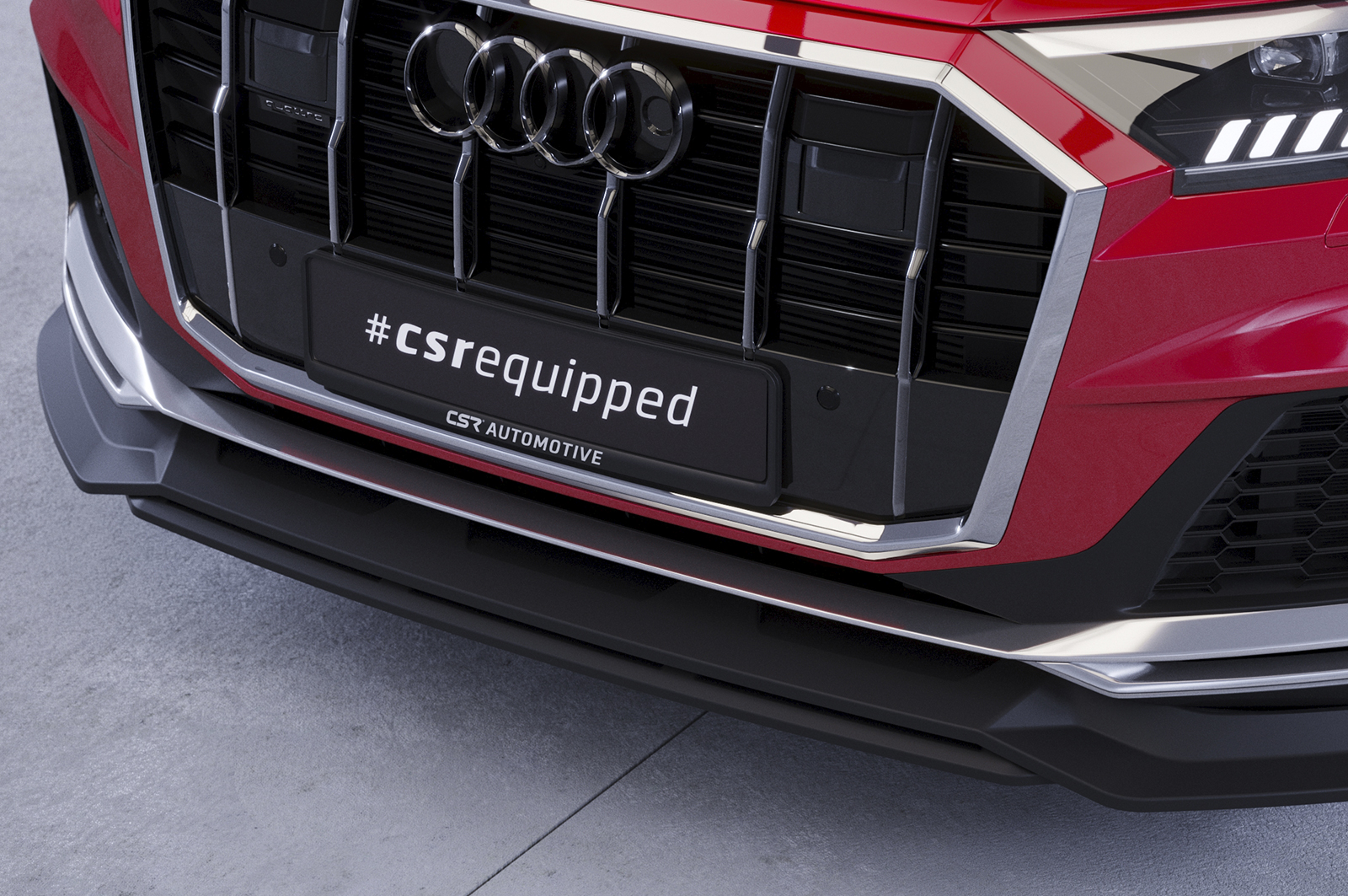 Voorspoiler Audi Q7 S-Line SQ7 CSR Glans Zwart