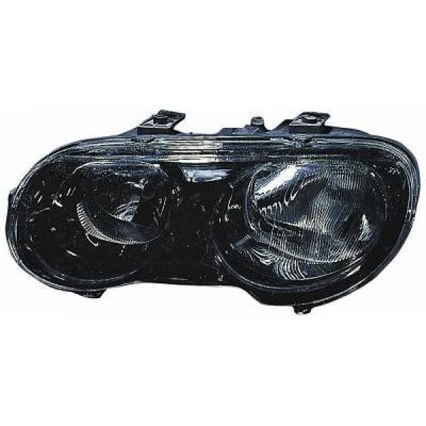 Koplamp links ROVER 25. 99-04 DEPO H7+H1/ZWART