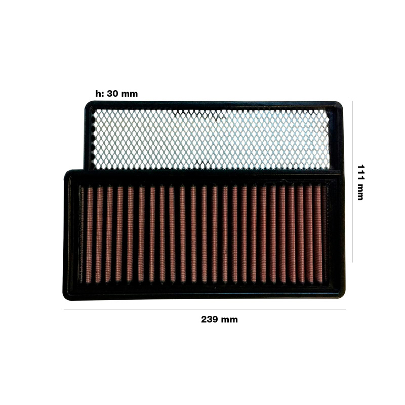 Simoni Racing Replacement air filter  Opel Combo 1.4 2012- / Opel Tour 1.4T 2012- / Fiat 500 1.4 2008-2015 / Doblo 1.4 2010-
