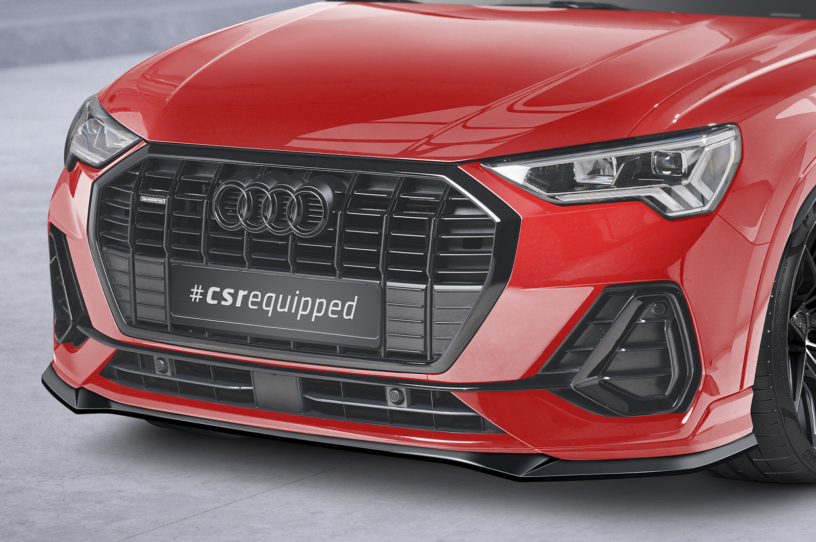 Voorspoiler Audi Q3 S-Line F3 CSR Glans Zwart