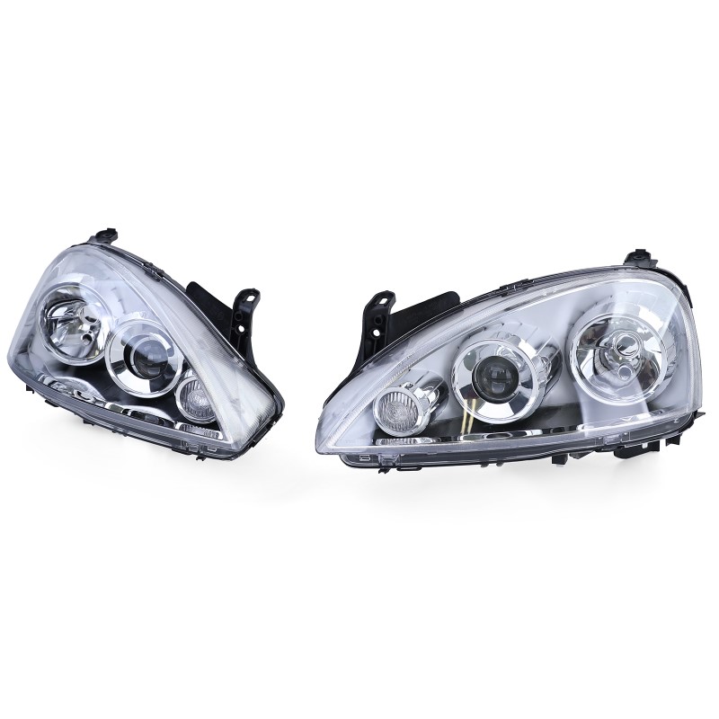 Koplampen Opel Corsa C 00-06 Xenon Look