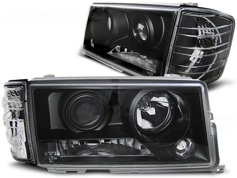 Koplampen Mercedes W201 190E 82-93 zwart