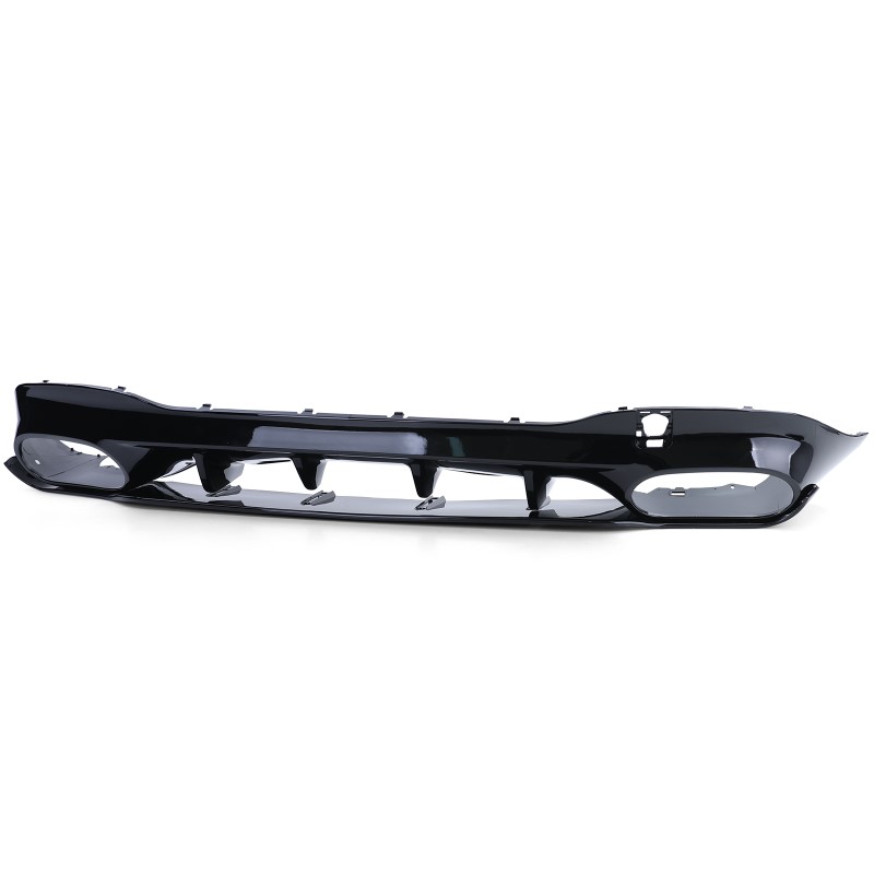 Diffuser Mercedes CLA C118 glans zwart met Sierstukken zwart