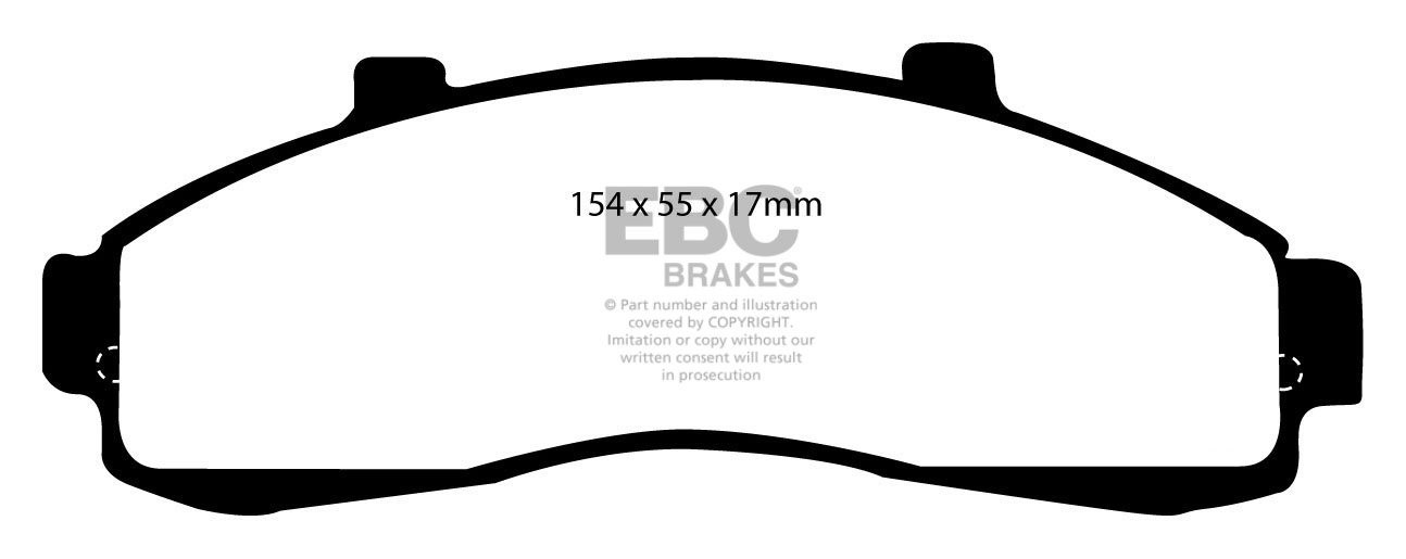 EBC Brakes MAZDA BEDRIJFSWAGEN Pick Up B2.5 D 4WD 96-99 Remblokk