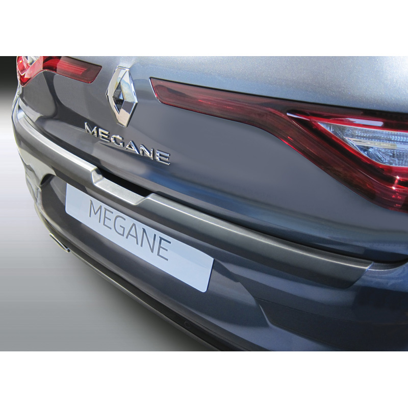 ABS Rear bumper protector  Renault Megane IV 5-doors 2016-2020 Black