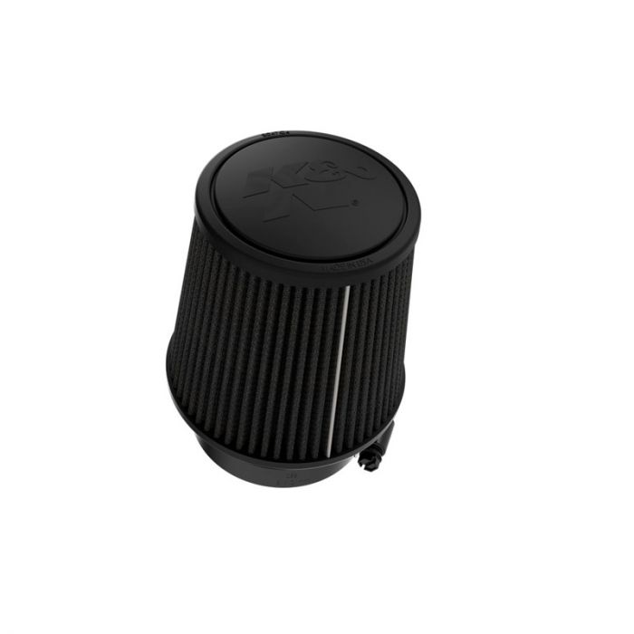 K&N Black Universal Dryflow Conical Air Filter 102mm flange, 152mm base, 117mm top, 152mm height (RU-3113HBK)