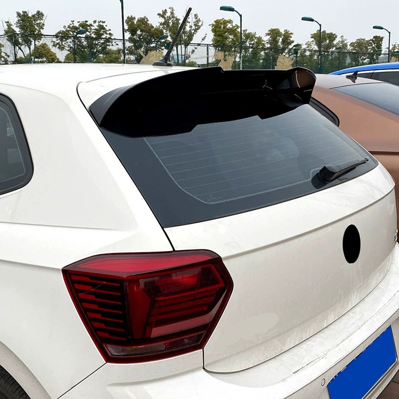 Roof spoiler  Volkswagen Polo VI (AW) 2017- (ABS Glossy Black)