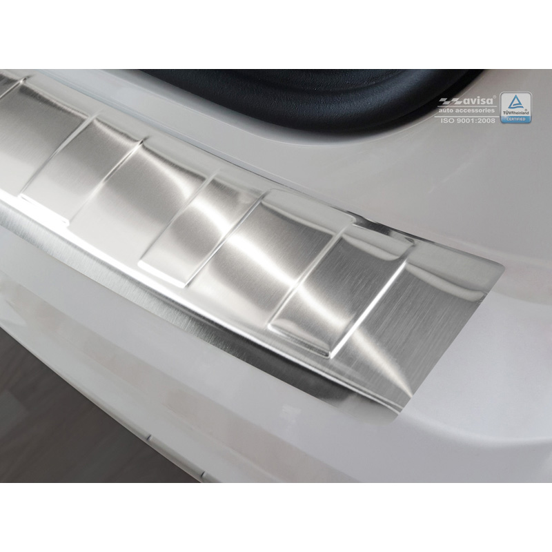 Stainless Steel Rear bumper protector  Audi Q2 2016-2020 'Ribs'