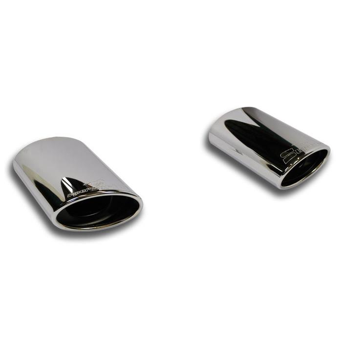 AUDI A3 8V Cabrio 1.4 TSI (125 Hp-140 Hp) 2014 Oval endpipe kit Right + Left 145 x 95