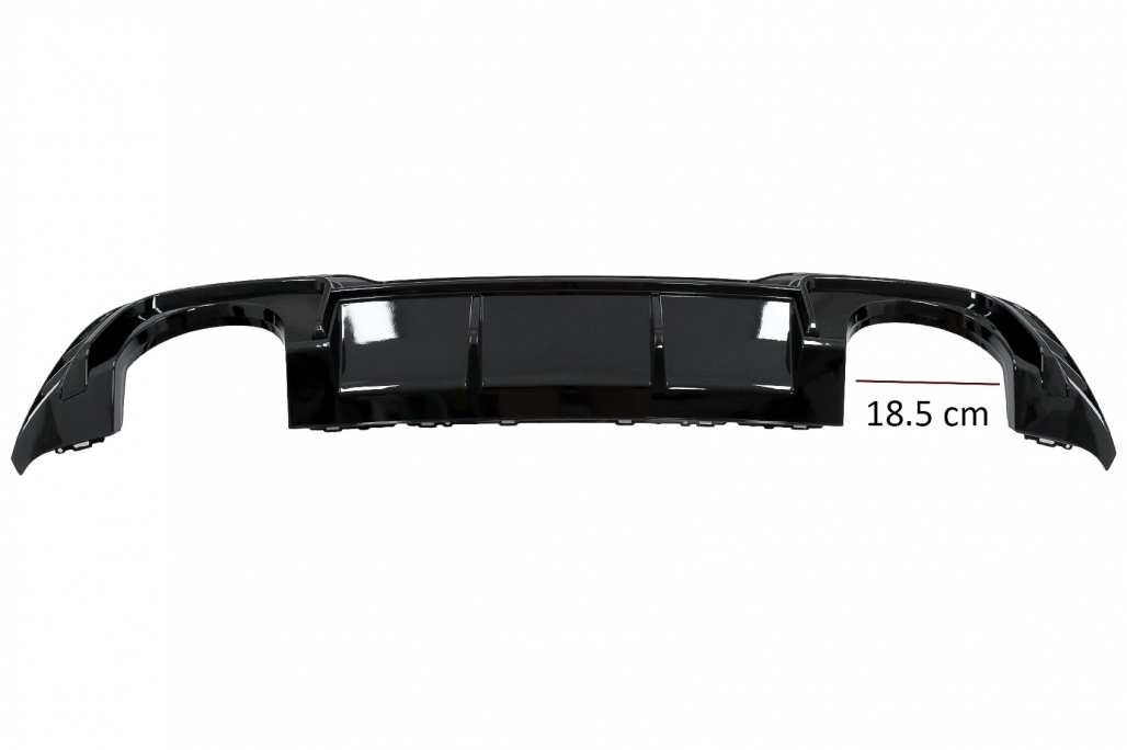 Voorspoiler & Diffusor Audi A3 8Y Sedan / Cabrio Gloss Black