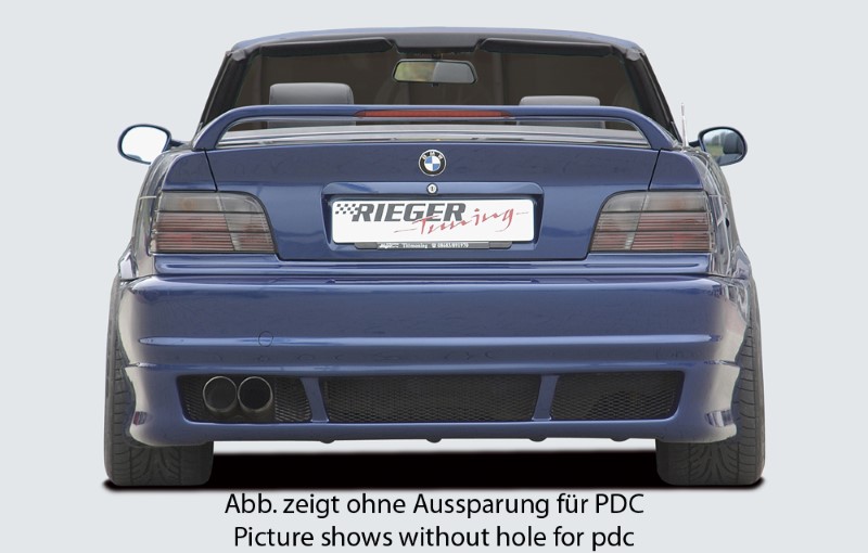Achterspoiler BMW E36 Sedan without 3e remlicht Rieger