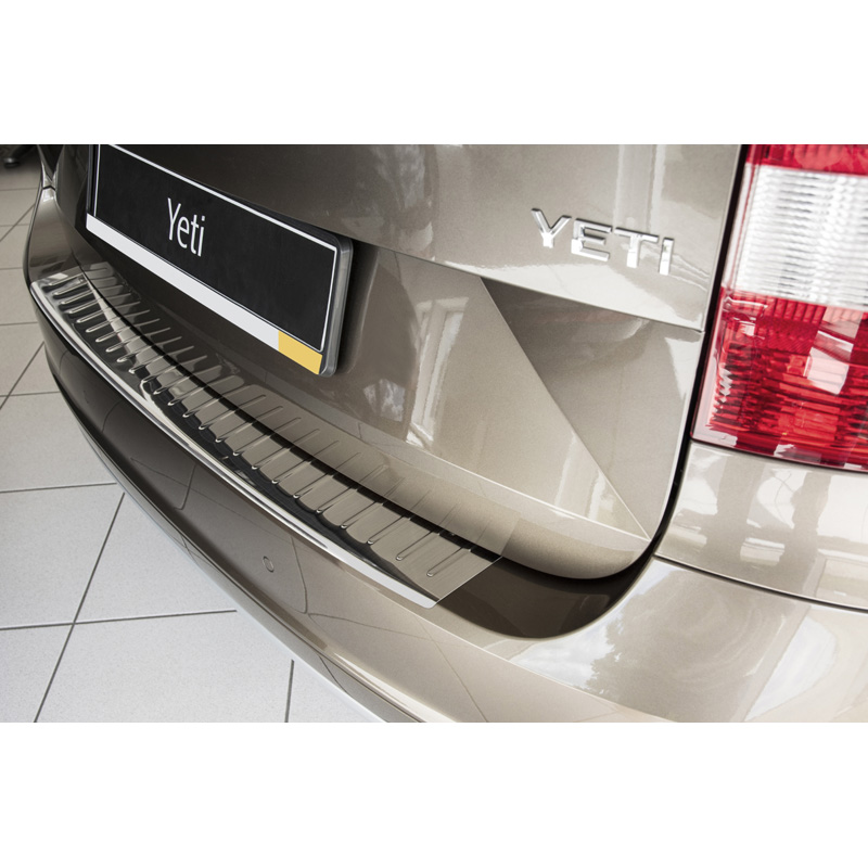 Stainless Steel Rear bumper protector  Skoda Yeti City 2013-2017 'Ribs'