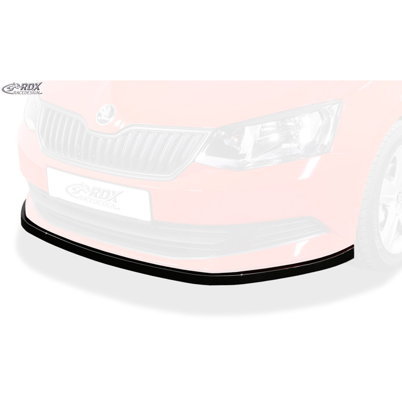 Front spoiler  Skoda Fabia III (NJ) 2014-2018 (ABS glossy black)