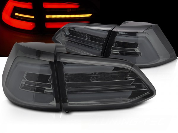 Achterlichten VW Golf VII Variant 12- Zwart/Smoke G8 Look LED Tube
