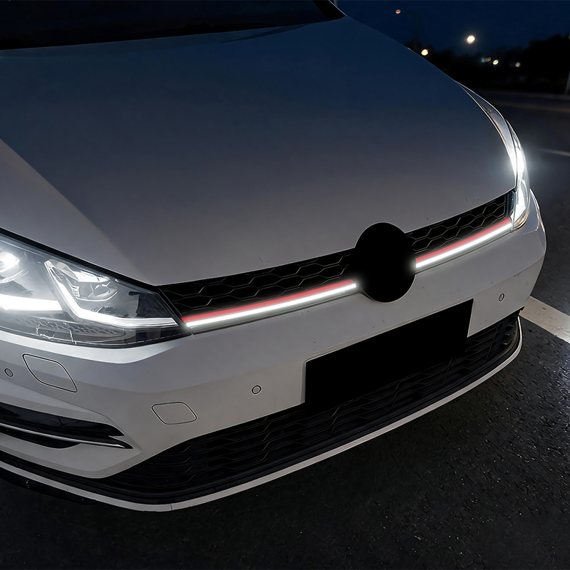 GTi-Look Grill met LED-Strip  Volkswagen Golf VII (7.5) HB/Variant Facelift 2017-2020