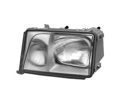 koplamp, Bosch, H4+H3, pneum verstelb, met wit knipperlicht, lin