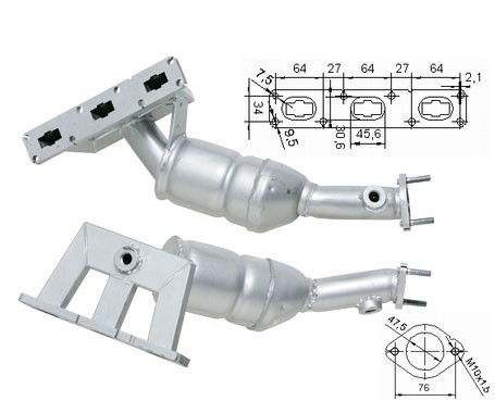BMW Z4 2.5i 24V 2494 cc 141 Kw / 192 cv M54 E85 Magnaflow CAT Bo