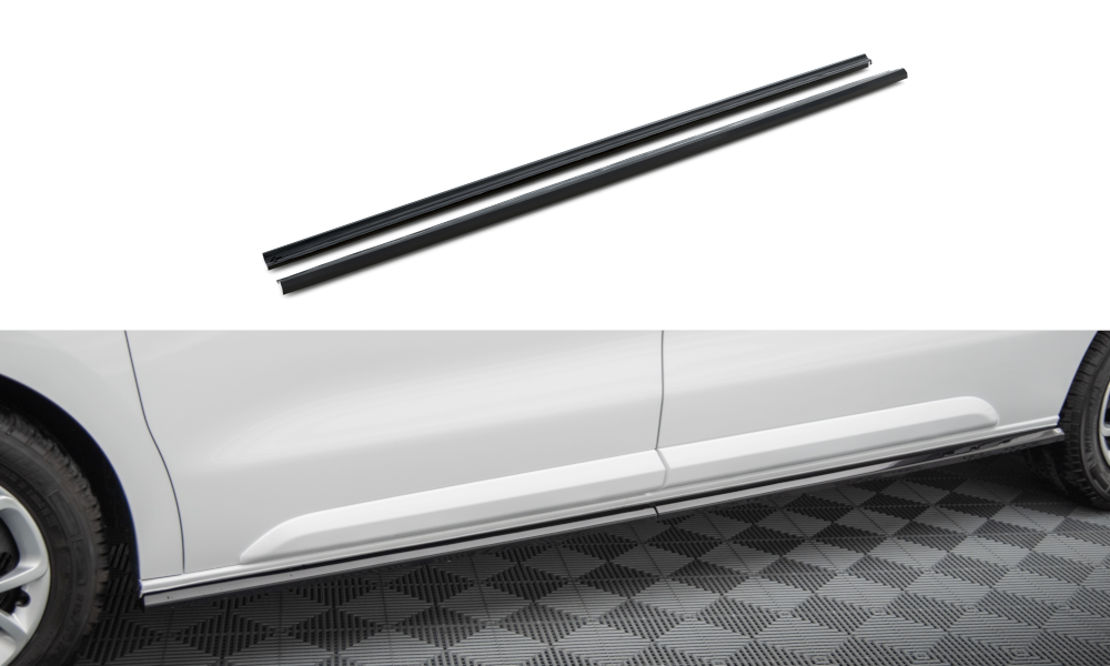 Zijskirts Citroen Jumpy Mk3 Maxton Glans Zwart