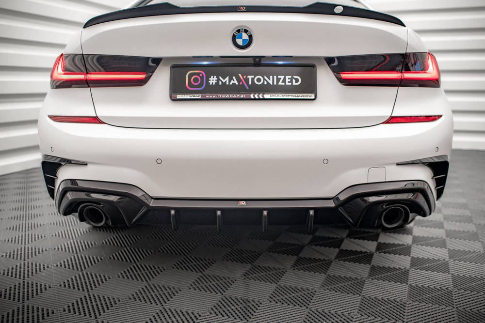 Diffuser BMW 3 Serie M Pakket G20 G21 Maxton Glans Zwart