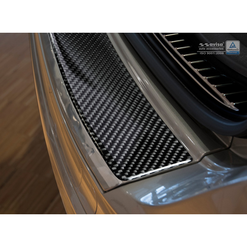 Carbon Rear bumper protector  Volvo XC60 2013-2016 Black Carbon