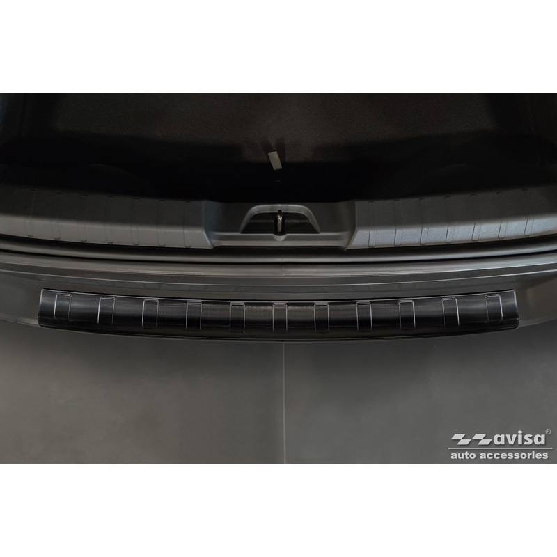 Black Stainless Steel Rear bumper protector  Jeep Avenger + EV 2023- 'Ribs'