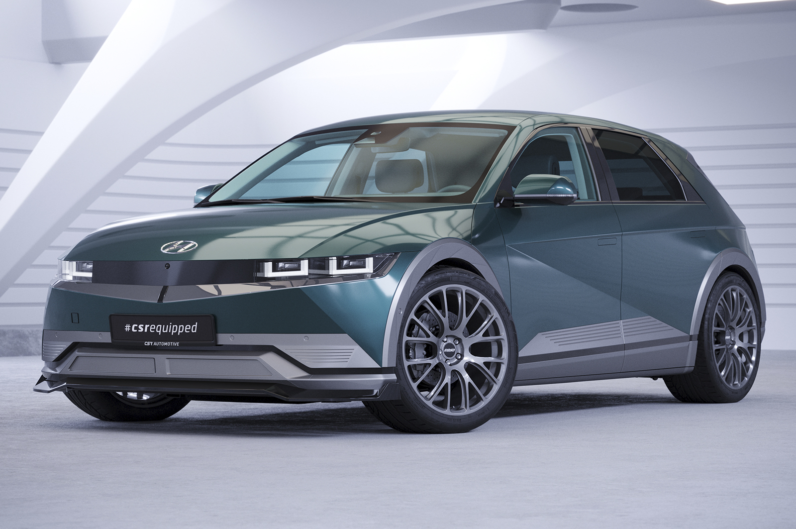 Voorspoiler Hyundai Ioniq 5 CSR Glans Zwart