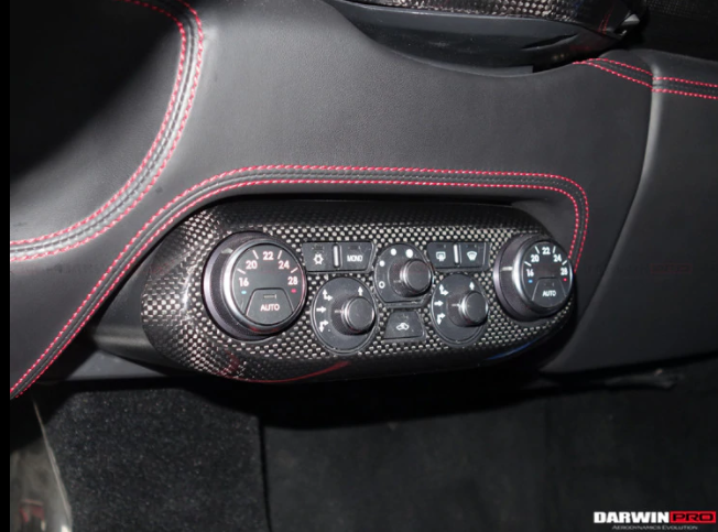 Ferrari 458 Coupe/Spyder/Speciale Dry Carbon Fiber Climate Control Paneel 2010-2015
