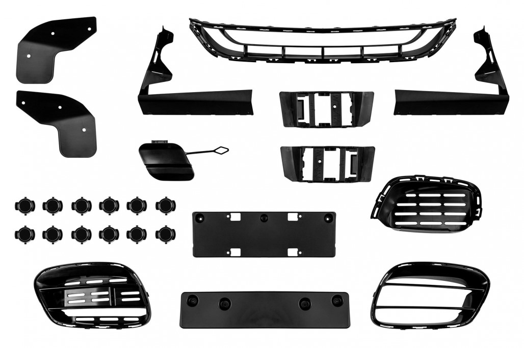 Bodykit Bumper set W222 S63 AMG look Facelift Black