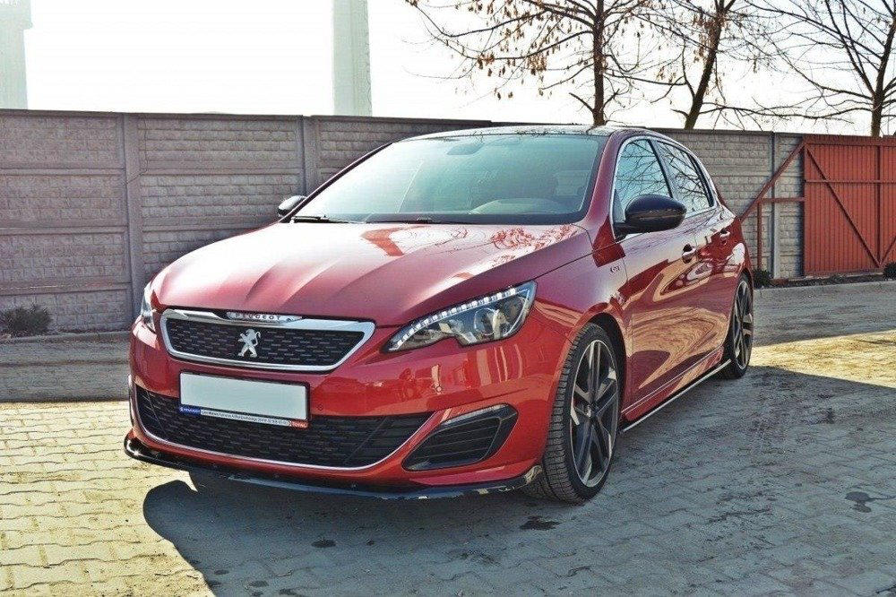 Voorspoiler Peugeot 308 GTI II Facelift  15-18 Glans Zwart v.2