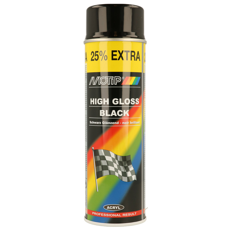 Motip Rallye Lacquer - Black high gloss - 500ml